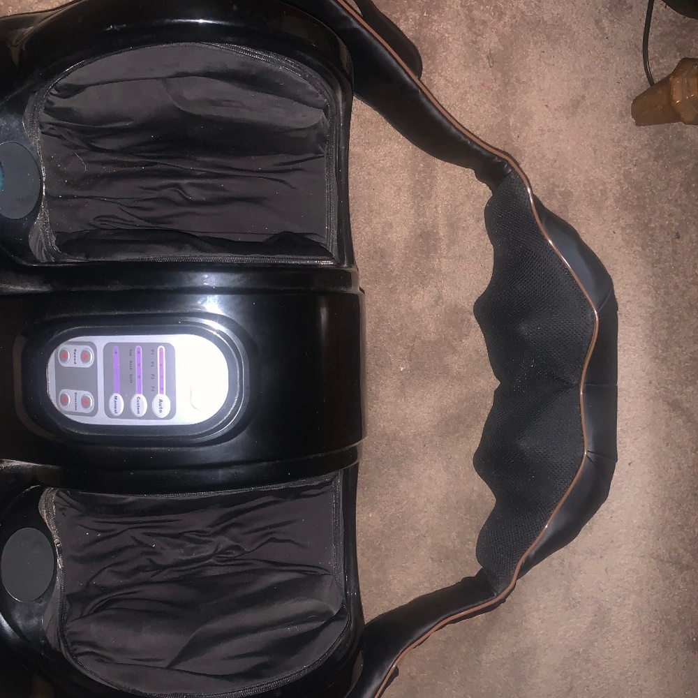 Foot massager with be k and shoulder massager